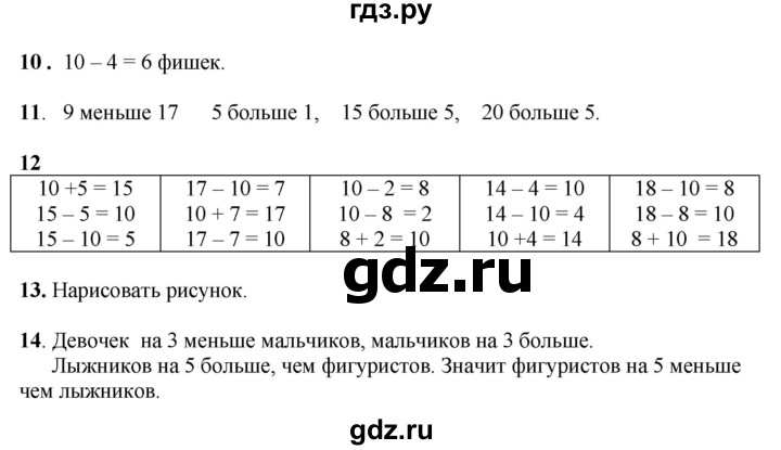 ГДЗ по математике 1 класс  Рудницкая   часть 1. страница - 137, Решебник к учебнику 2023