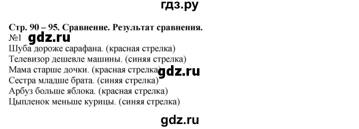 ГДЗ по математике 1 класс  Рудницкая   часть 2. страница - 90, Решебник №1 к учебнику 2016