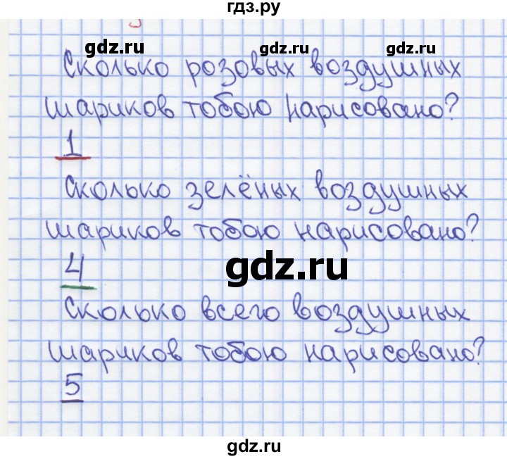 ГДЗ по математике 1 класс Бененсон рабочая тетрадь  тетрадь №1. страница - 3, Решебник №1